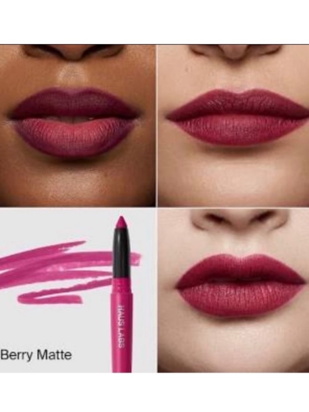 Haus Labs Le Monster Matte Lip Crayon Lipstick in Berry Matte BNIB